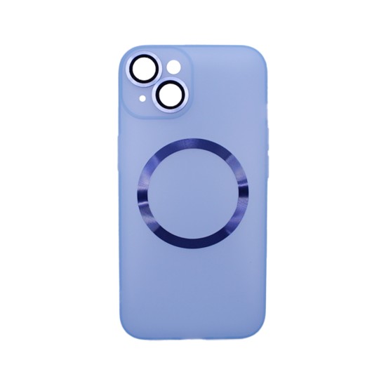 Magnetic Case with Camera Lens for Apple iPhone 14 Blue